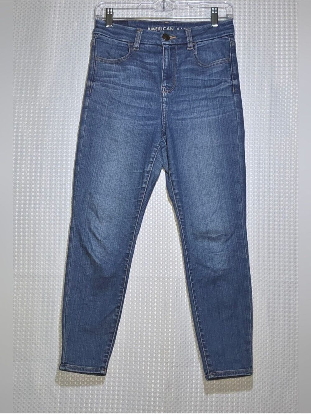 American Eagle Next Level Stretch High Rise Skinny Jeans Medium Wash Size 4 - Picture 11 of 12